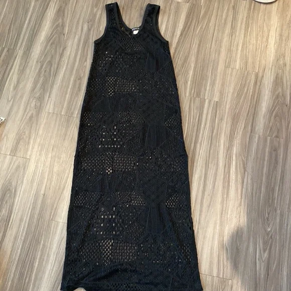 VENUS Black Crochet Swim Coverup - Picture 2 of 5